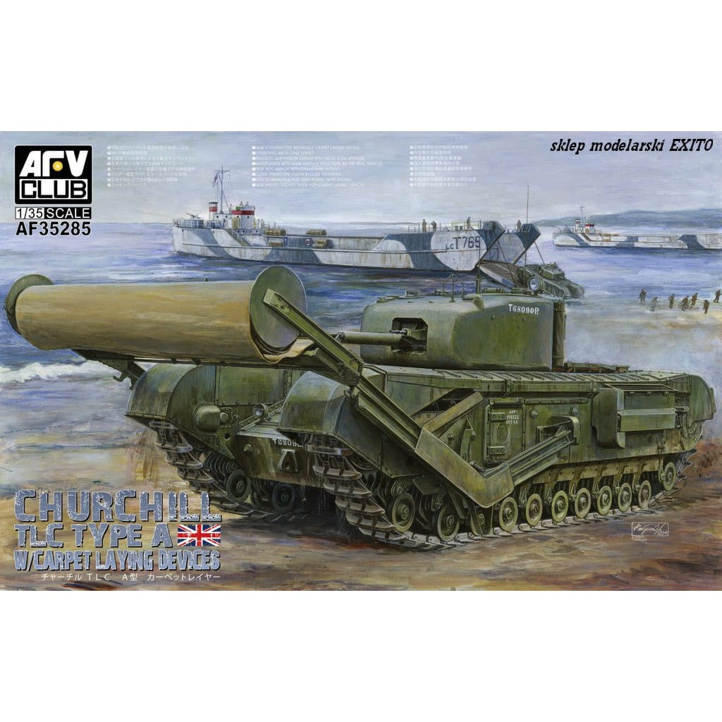 1/35 Churchill TLC Type-A (with Carpet Laying Devices) Plastic Model Kit