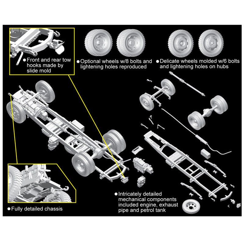1/35 GERMAN 3t 4x2 CARGO TRUCK with 2cm FlaK 38 (SMART KIT) (2-in-1)