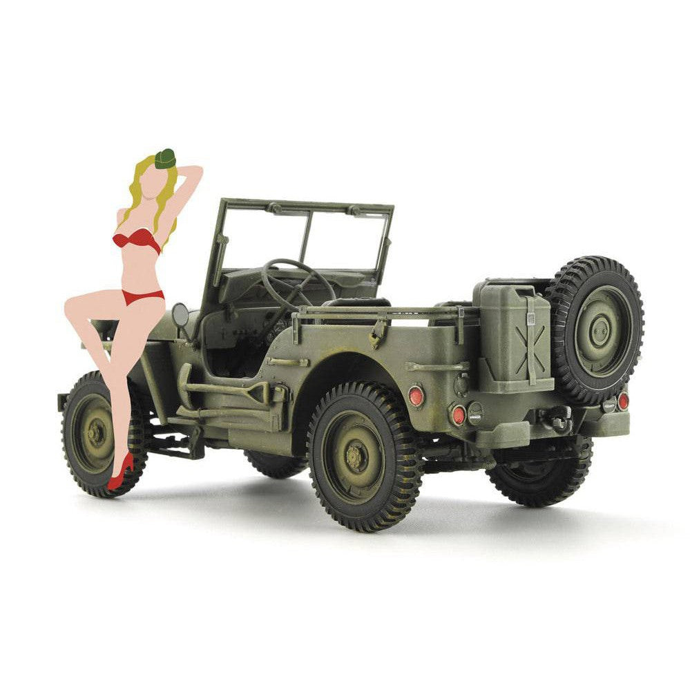 1/24 1/4ton 4x4 Utility Truck with Blond Girls Figure