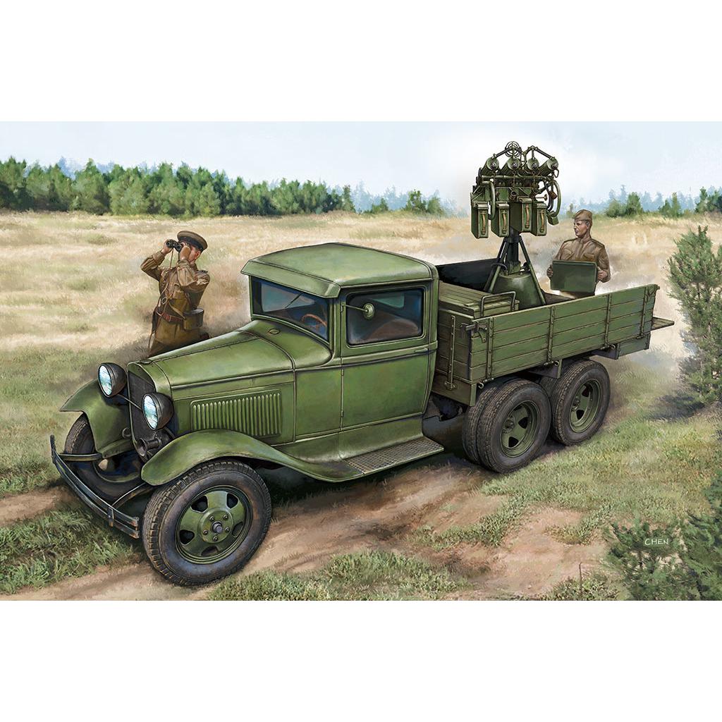 1/35 GAZ-AAA with Quad Maxim AA Gun Plastic Model Kit