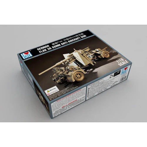 1/18 German Flak 36 88MM Anti-Aircraft Gun Plastic Model Kit