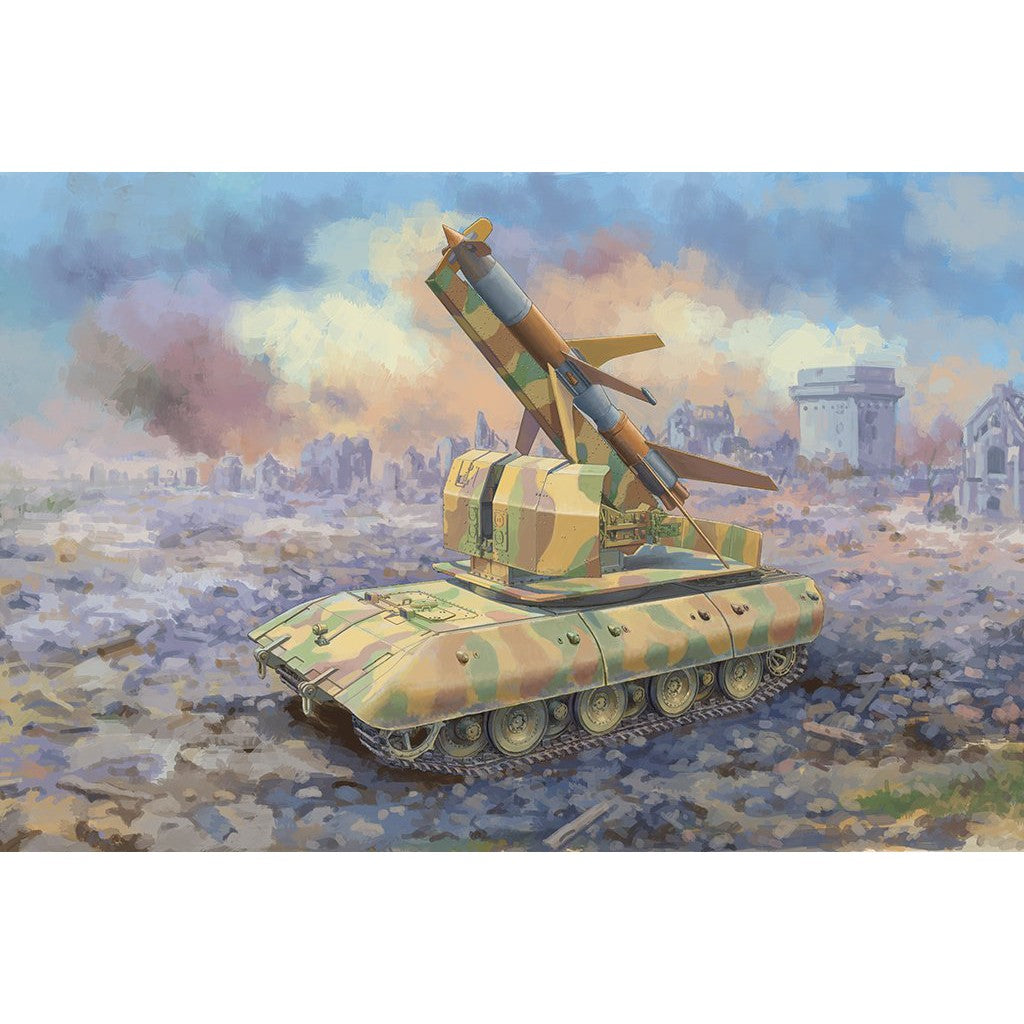 1/35 E-100 Flakpanzer with Flakrakete Rheintocher I Plastic Model Kit
